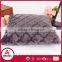 Lantern design brushed PV fleece pillow, solid fake fur pillow, fashable pillow for US market