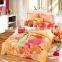 China supplier cotton rubik's cube feather printed bedding set