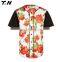 Fashion button down custom baseball jersey