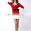Factory Hot Sweet Santa Christmas Costume Sexi Pho Dress Women Christmas Eve Costume