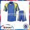 Original plain blue soccer jersey with collar