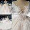 LS00380 cap sleeves plus size elegant high quality lace quinceanera ball gown wedding dress