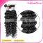 Factory Cheap Natural Human Hair Deep Curly Wavy 3A Virgin Crochet Hair Extension