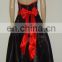Carnival Party sexy red women plush dress Queen of Hearts costume WC-0016