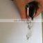 Plastic yoyo tags with carabinner frame and metal belt