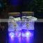 coupler romantic gift heart shape mirror bottle set clear glass wishing bottle with led light