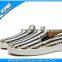 Black and white stripe cheap casual shoes on wholesale