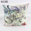 Custom travel pillow printing sofa chair embroidered cushion covers