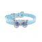 Colorful diamond bow collar for dogs