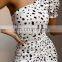 LAITE D2123 women casual dresses ladies dot printed dresses women sexy mini summer dresses