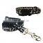 Amazon hot selling dog collar and leash set reflective bone pattern fashion collar and leash