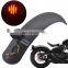 Motorcycle Retro Rear Fender Mudguard with Tail Brake Light For Harley Bobbers Chopper