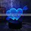 LOVE Romantic 3D Arrow Through the Heart LED Night Light Desk Lamp Wedding Bedroom Decor Lovers & Couple & Sweetheart Best Gift