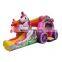 Unicorn Themed Inflatable Princess Castle Bouncy Jumping Bouncer For Kids