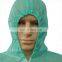 Green coveralls disposable safety jumpsuit PPE isolation overalls