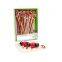 Bamboo Knot Picks Box Set three colors red natural black bamboo knot skewer