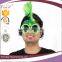 half green and half black color mixed cheap sports fans party cock wig