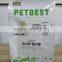 Flat bottom side gusset bag with zipper for pet food packaging