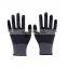 15G Snug Fitting Knit Nylon Spandex Stealth Vapor Micro Micropore Foam Nitrile Coating Gloves Oil Waterproof Safety Work Gloves