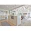 Classic modern design solid wood custom u shaped luxury oak affordable quality white kitchen cabinet