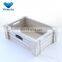 Simple useful Distressed vintage customized wooden box crate with handles