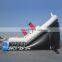 8x4x5m Outdoor boat giant inflatable double lane slip ship slide for children