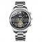 Hot Sale GUANQIN 17001 Men Automatic Mechanical Stainless Steel Strap Chronograph Band Wrist Watch