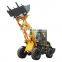 1.2 Ton ZL12 Scoop wheel  loader with euro 5 engine for sale