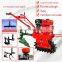 Chain rail micro cultivator tillage single chain style wheel half ditching, fertilizing