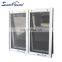 hurricane resistance fire prevention awning window double chain winder Security Shutters Tempered Glass Hung Window