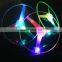 Kid Sports Pull Line Saucer Toys Children outdoor Fun Rotating Flying Toy LED Light Processing Flash Flying Toy For Parks Beach