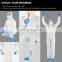 Disposable Protective Coveralls Unisex Waterproof SF/PP/SMS Elastic Cuff with Hood Individual Pack Disposable Coverall