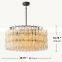 Exquisite Modern Luxury Diamond-Cylindrical Crystal Pendant Chandelier for Living Dining room Kitchen Island Foyer Bedroom