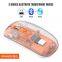Office rechargeable transparent-bluetooth-mouse wireless mouse with usb dongle and bluetooth 2.4 magic mouse