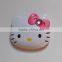 Hello kitty shaped folding cosmetic mirror