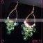 China wholesale Fashion Jewelry Light Green Beads Tassel Drop Earrings