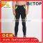 Custom 86% polyester 14% spandex dry fit men sports wear running tights