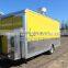 Yellow biaxial mobile food cart china mobile food food truck for sale in malaysia