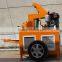 Mobile Compressed Earth Interlock Brick Making Machine With Car Tire Quality Choice
