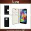 Black Hand Made PU Leather Flip Cover for Samsung Galaxy Note 5