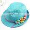 colorful child hat kids straw hat