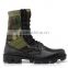 (chinese military boots)2015 newest camo flage Genuine Leather ,green colour