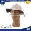 Wholesale fishing used custom made big brim white cotton bucket hat