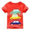 new stylish soft fabric boys t shirt Silly frog applique