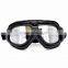 BJ-GT-007 New Arrival Black Leather Goggles Motorcycle With Clear Lens