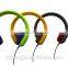 New design high quality super bass stereo foam headphones for kids round swivel