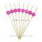 bamboo skewer flower sticks