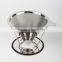 Stainless Steel Pour Over Cone Dripper Brewer,Reuseable Coffee Filter