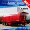 Stock price 2 axles HAVY hydraulic cylinder rear dumper tipping trailer for sale