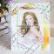 factory wholesale glass mirror photo frame for gift